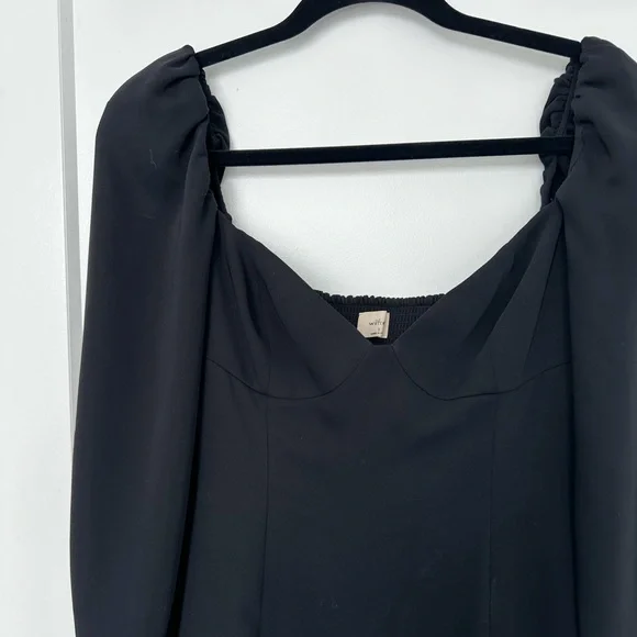 Aritzia Wilfred Black Novella Dress - Size 2 - Picture 4 of 14
